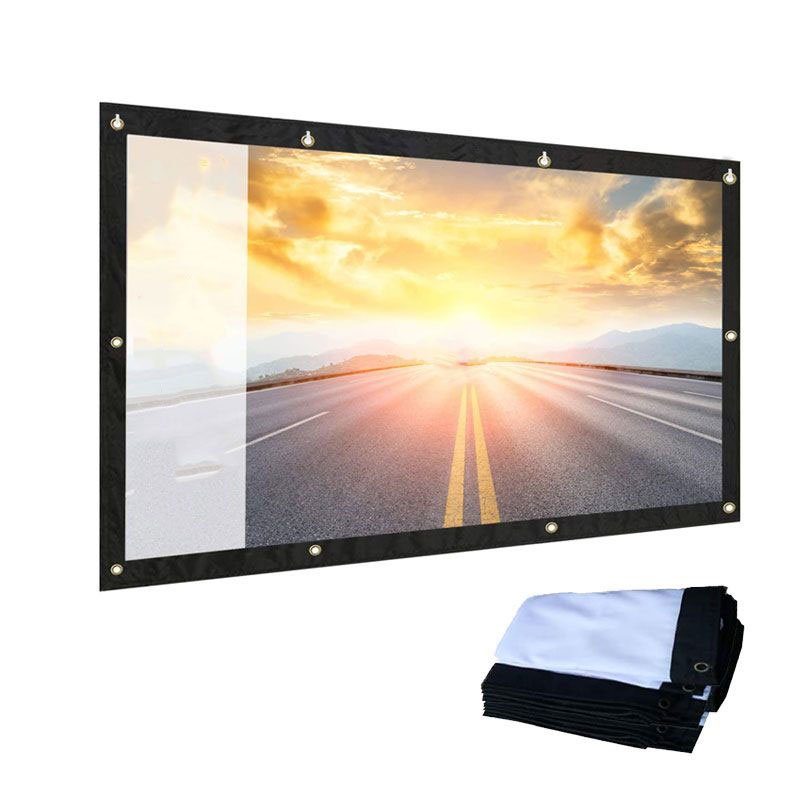 Portable Projector Screen Wall Mounted Screen for Projector Home Cinema indoor / Outdoor Projection Screen