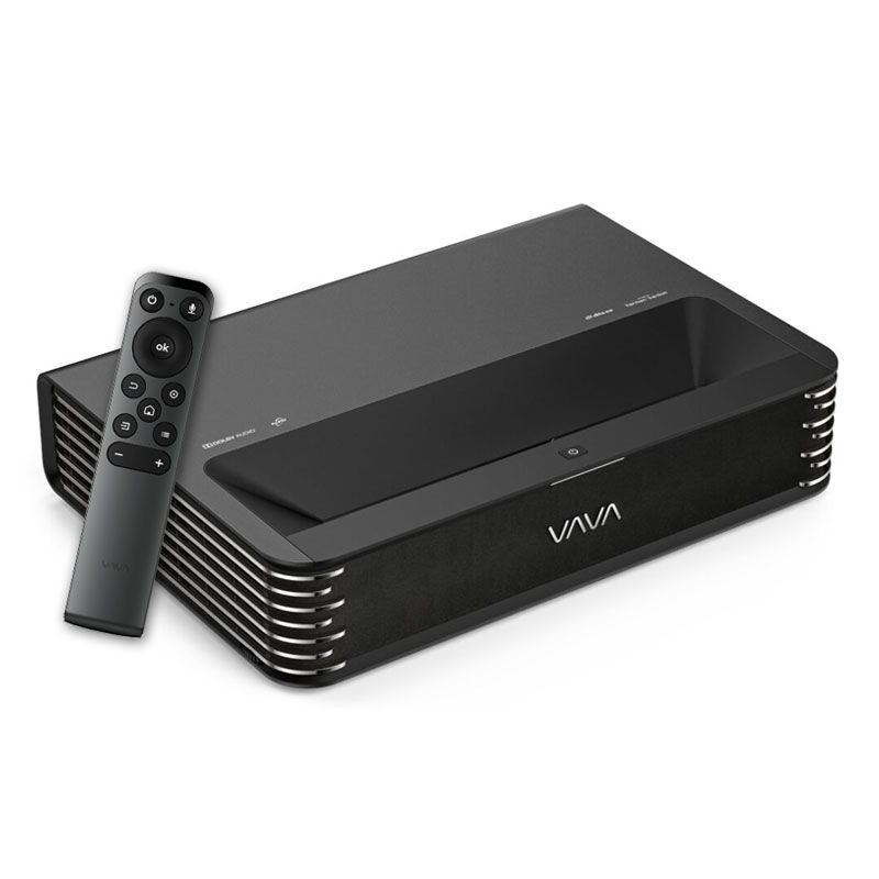 VAVA Chroma VA-SP003 Triple Laser 4K UHD Ultra Short Throw Home Theater Projector, 2500 Ansi Lumens, Home Cinema, Home Projector