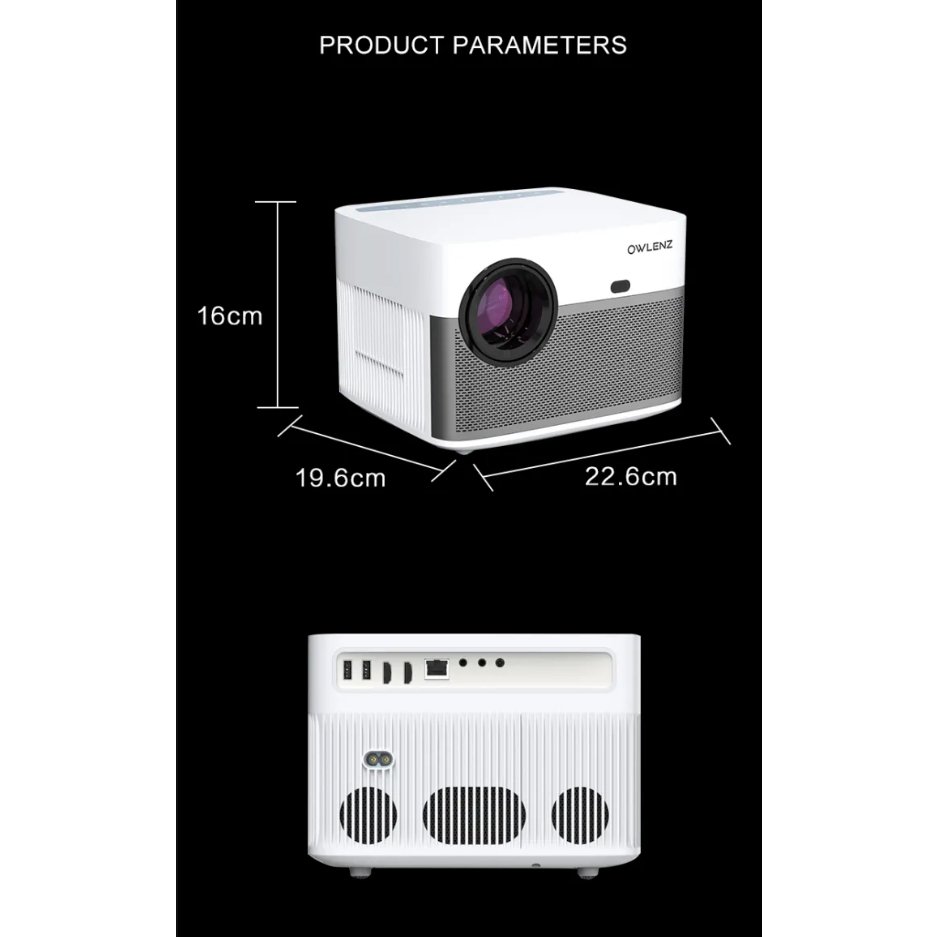 OWLENZ SD600 LED Smart Android Wireless Projector - Image 4