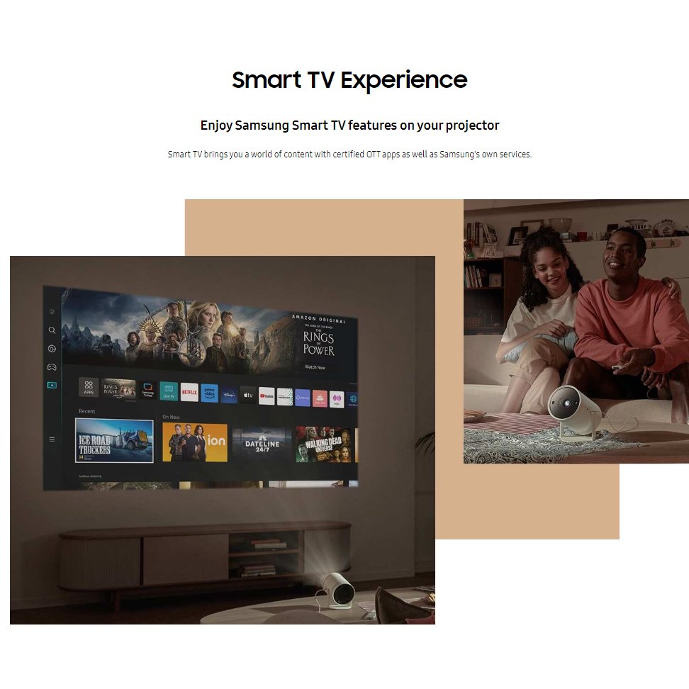 Samsung The Freestyle DLP Full HD LED Wireless Android Smart Portable Projector - Image 4