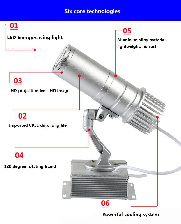 Gobo Advertising LED Logo Projector (Free Customize Logo) - Image 2