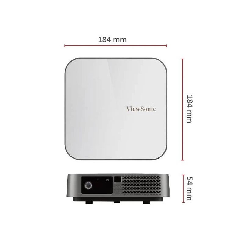 ViewSonic M2e 1000 Lumens Full HD 1080p Smart Portable LED Projector With Wireless And Harman Kardon Speakers - Image 2