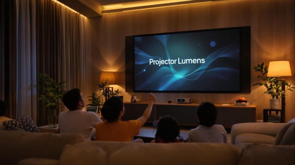 projector lumens living room