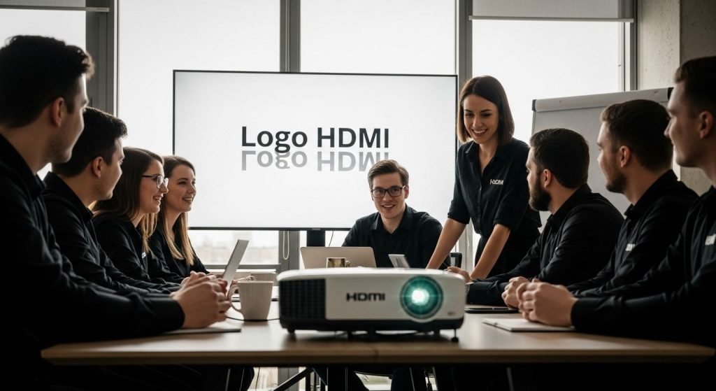 logo hdmi projektor mesyuarat