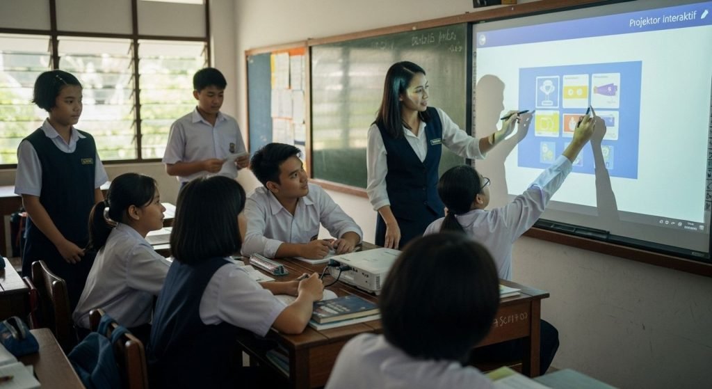 projektor interaktif pendidikan