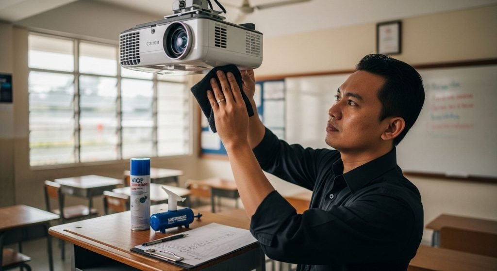 maintainance projektor sekolah