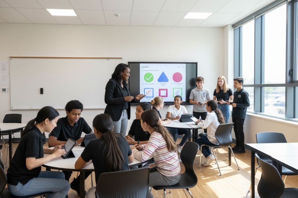 interactive classroom, engaging learning, collaborative education