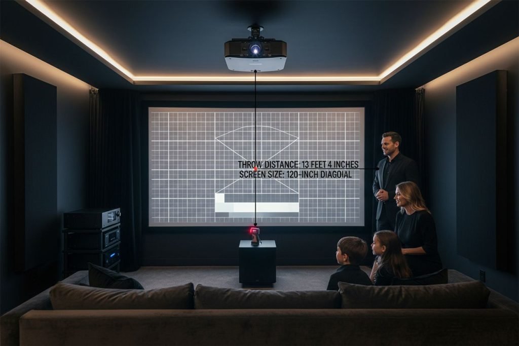 projector throw distance