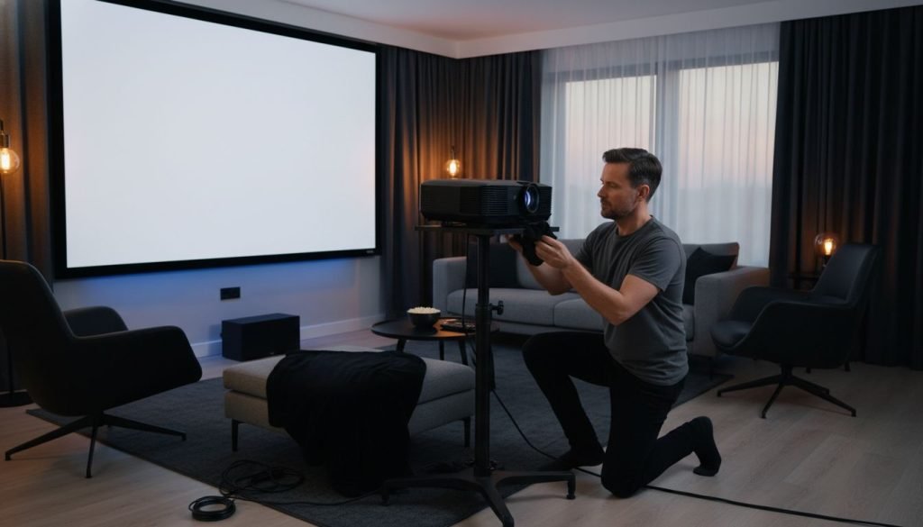 projector setup environment