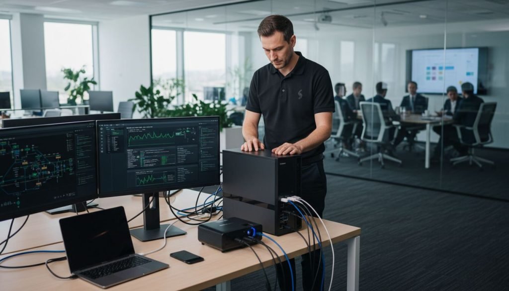 modern IO ports office