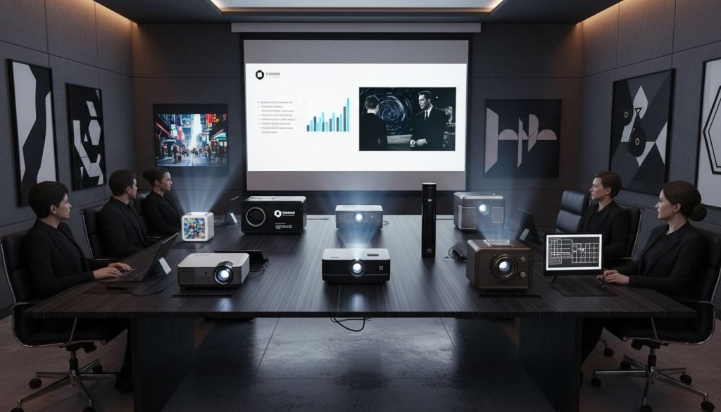 Seven types of projectors in modern presentation room